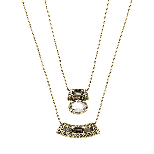 Colar Duplo Amorae Ouro