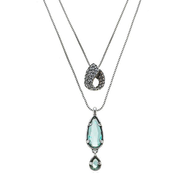 Colar Duplo Iara Prata