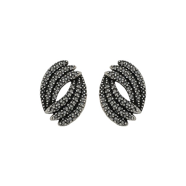 Brinco Strass Pitanga Prata