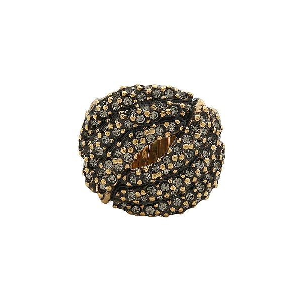 Anel Strass Pitanga Ouro