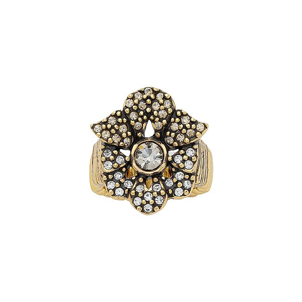 Anel Flor Cobogó Ouro