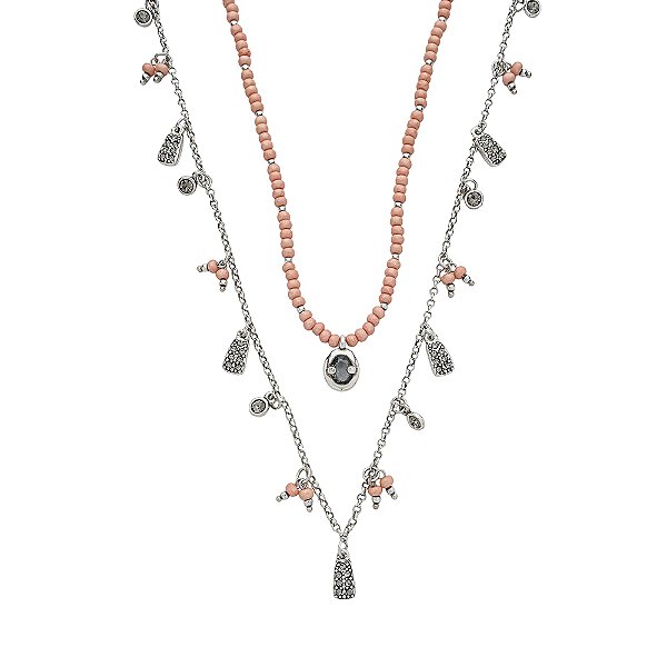 Colar Duplo Veredas Prata