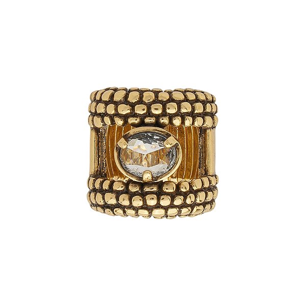 Anel Design Macramê Ouro