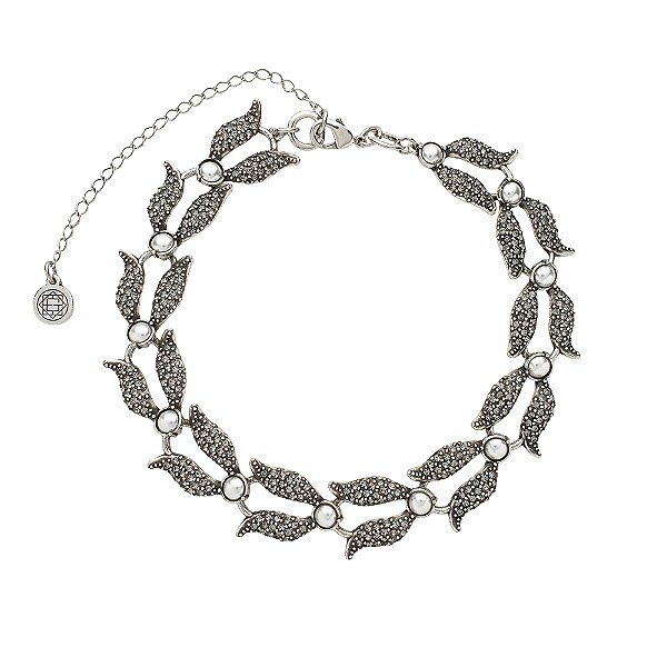 Colar Choker Conceito Elã Prata