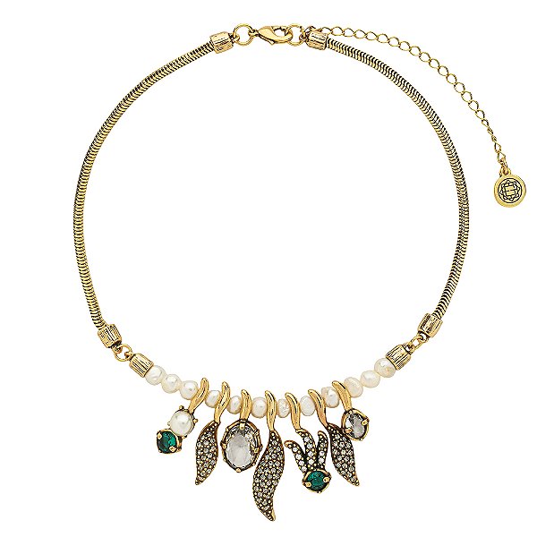 Colar Pérolas Elã Ouro