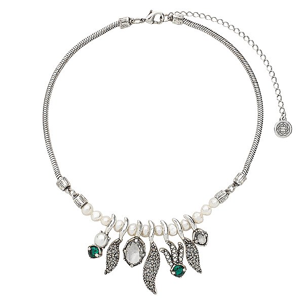 Colar Pérolas Elã Prata