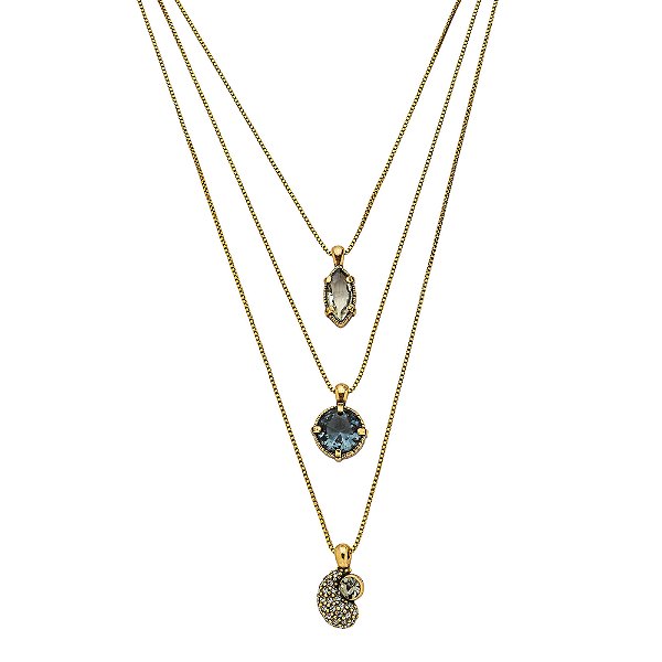 Colar Triplo Flamma Ouro