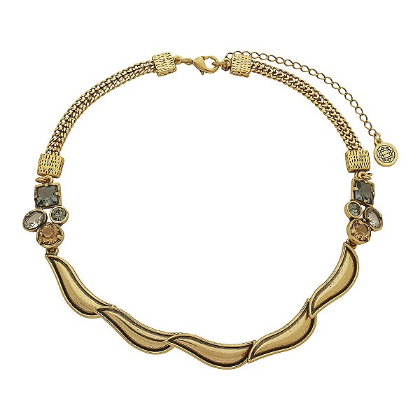 Colar Choker Formas Aruna Ouro