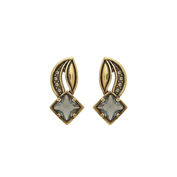 Brinco Carré Aruna Ouro