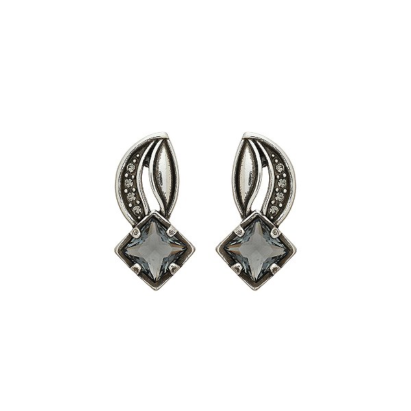 Brinco Carré Aruna Prata