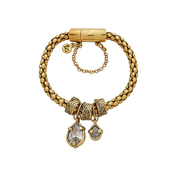 Pulseira Berloques Mairarê Ouro
