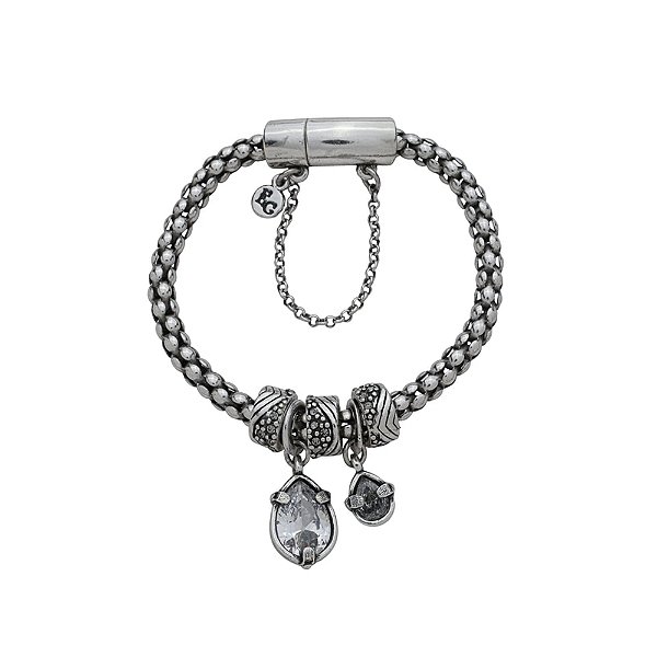Pulseira Berloques Mairarê Prata