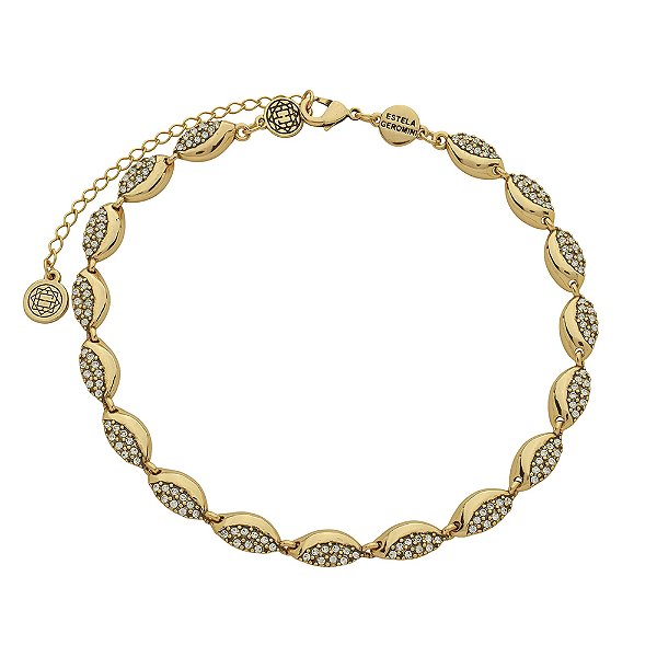Colar Choker Strass Solaris Ouro