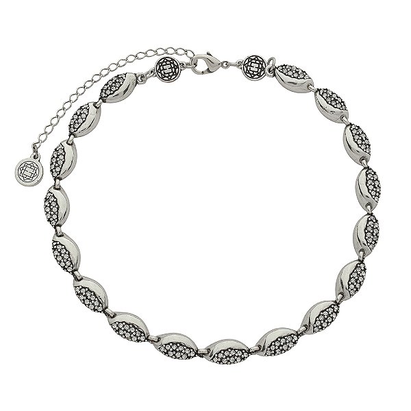 Colar Choker Strass Solaris Prata