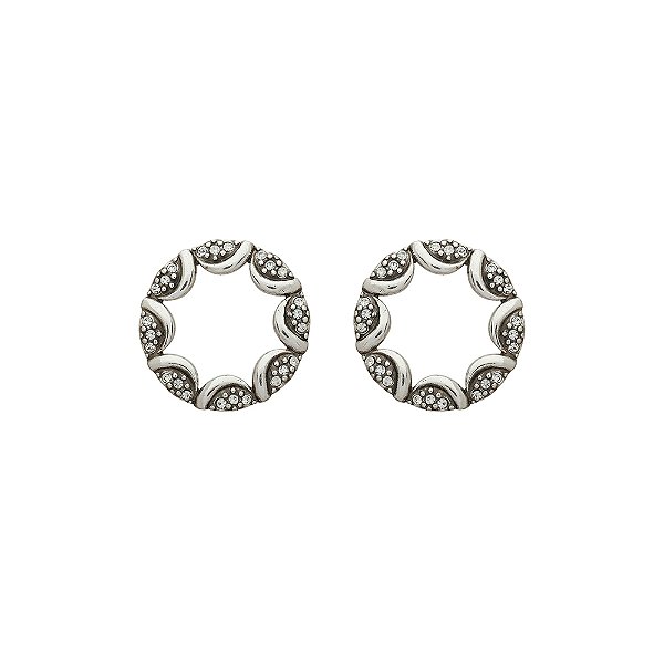 Brinco Vazado Redondo Solaris Prata