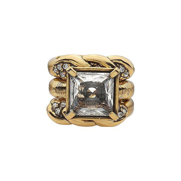 Anel Triplo Solaris Ouro