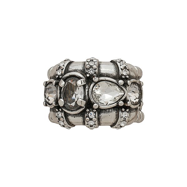 Anel Conceito Floare Prata