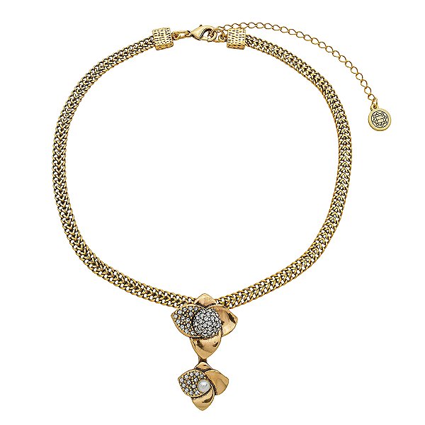 Colar Design Dália Ouro