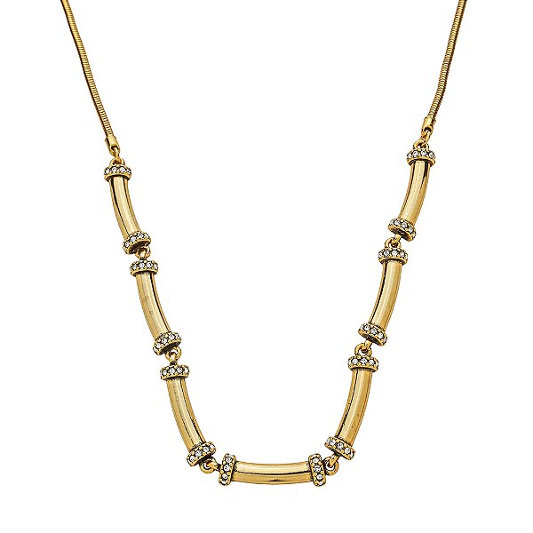 Colar Choker Delicada Floare Ouro