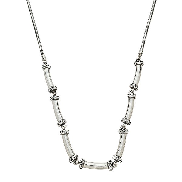 Colar Choker Delicada Floare Prata