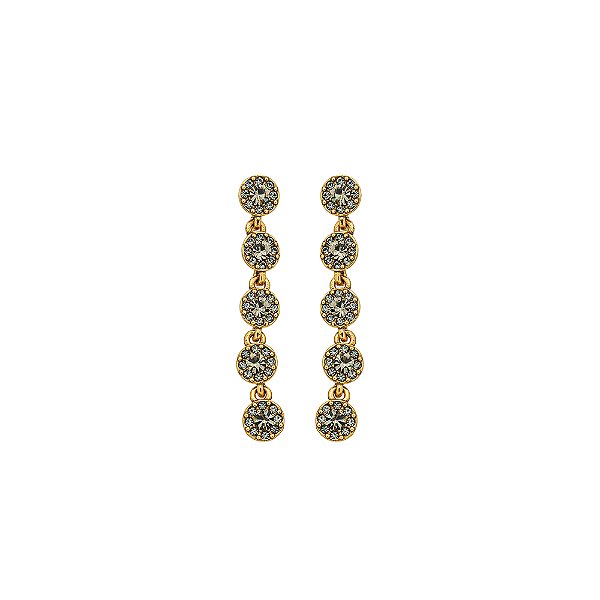Brinco Flor Pendente Luminatti Ouro
