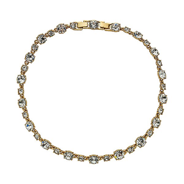 Colar Choker G Cristal Luminatti Ouro