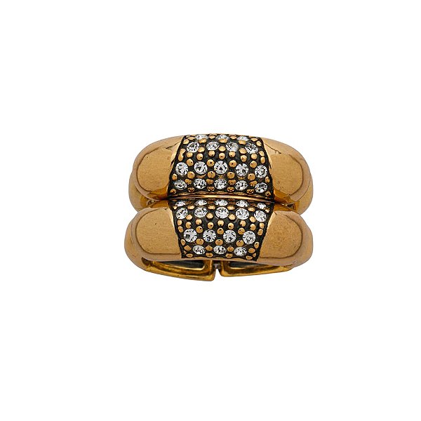 Anel Duplo Amalfi Ouro