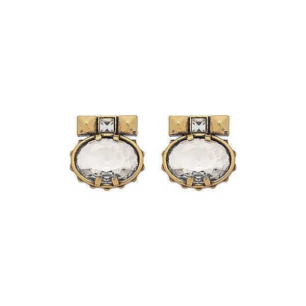 Brinco Midi Oval Ravello Ouro