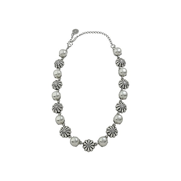 Colar Choker Pérolas Perla Prata