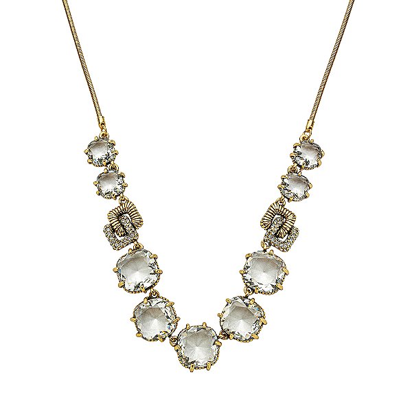 Colar Cristal Varenna Ouro