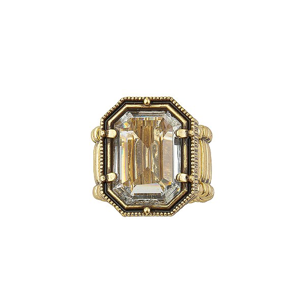 Anel Cristal Positano Ouro