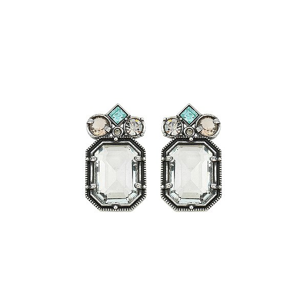 Brinco Positano Cristal Prata