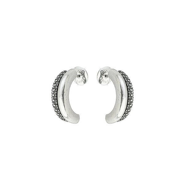 Brinco Meia Argola Nerano Prata