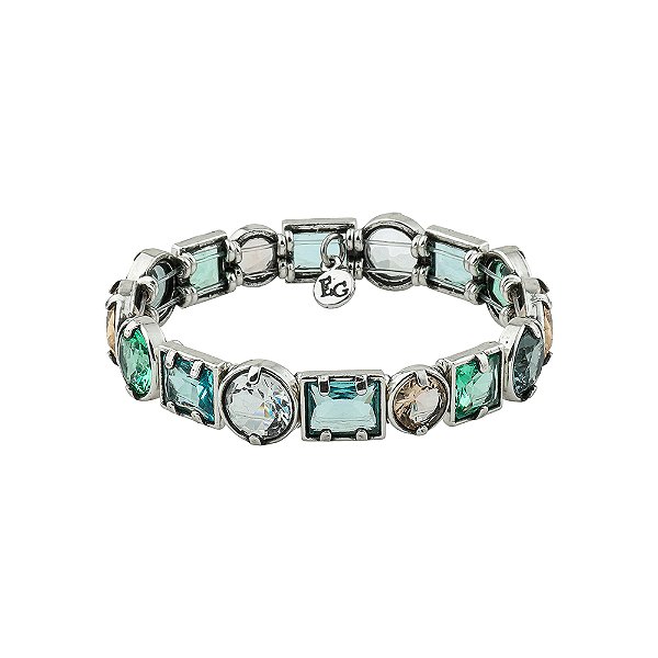 Pulseira Cristais Coloridos Positano Prata