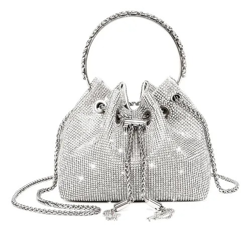 Bolsa Feminina Clutch Strass Brilho Madrinha E Festa Luxo
