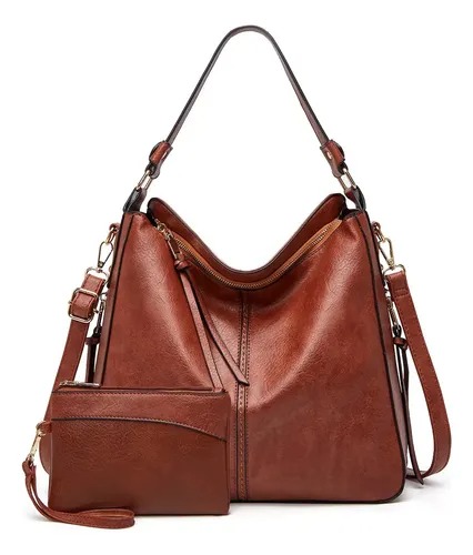 Bolsa Feminina Elegante Ombro Grande Transversal + Carteira