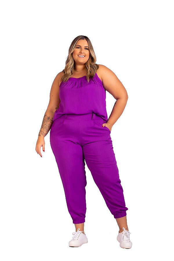 Blusa Zadar ROXO: Elegância Curvy!