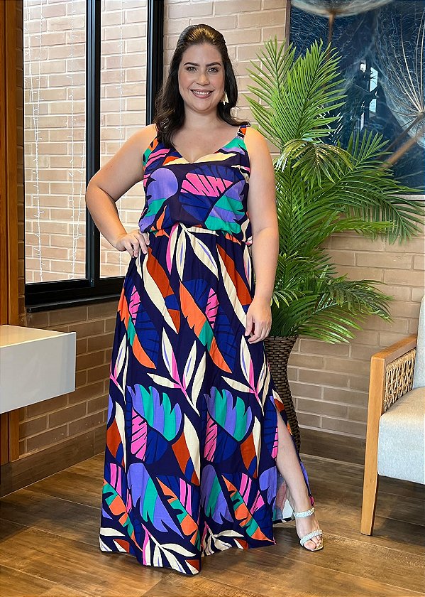 Vestido Longo Helena Plus Size