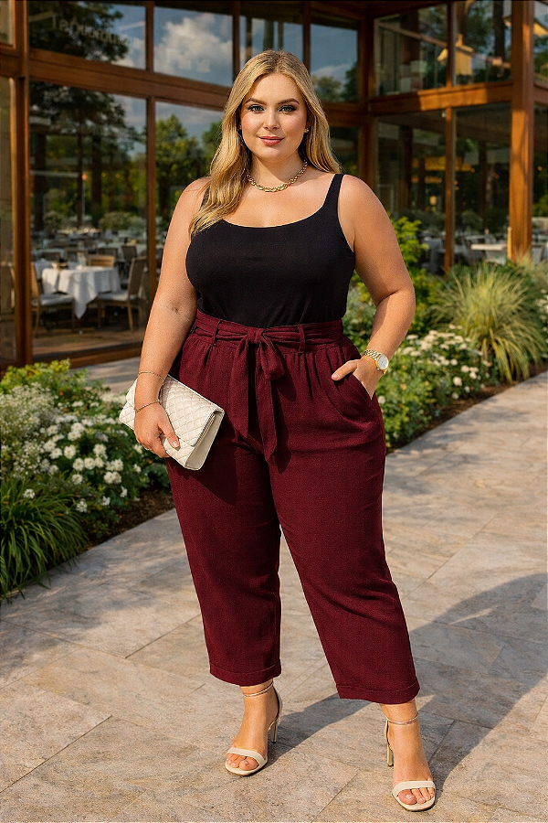 Calça Nathássia Marsala