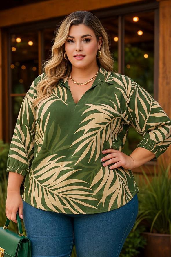 Camisa de Vicolinho Palm Beach Plus Size
