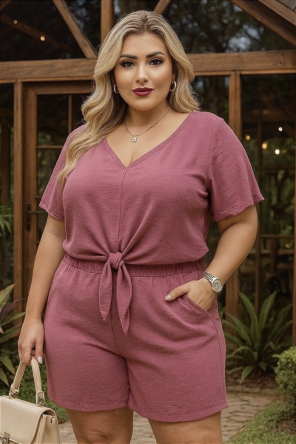 Blusa Califórnia Malva Plus Size