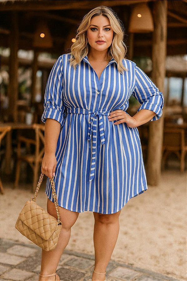 Vestido Chamise Santorini Plus Size