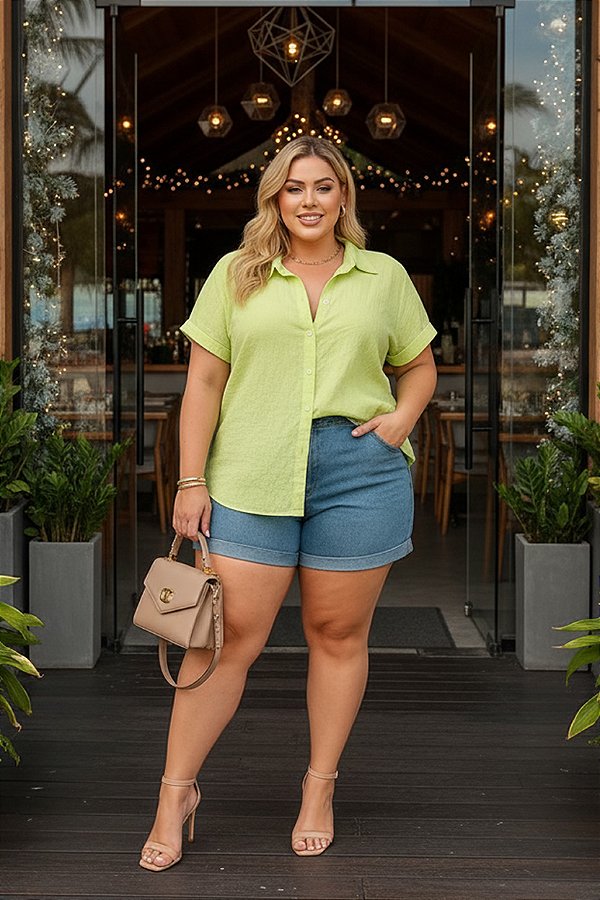 Camisa Havaina Plus Size