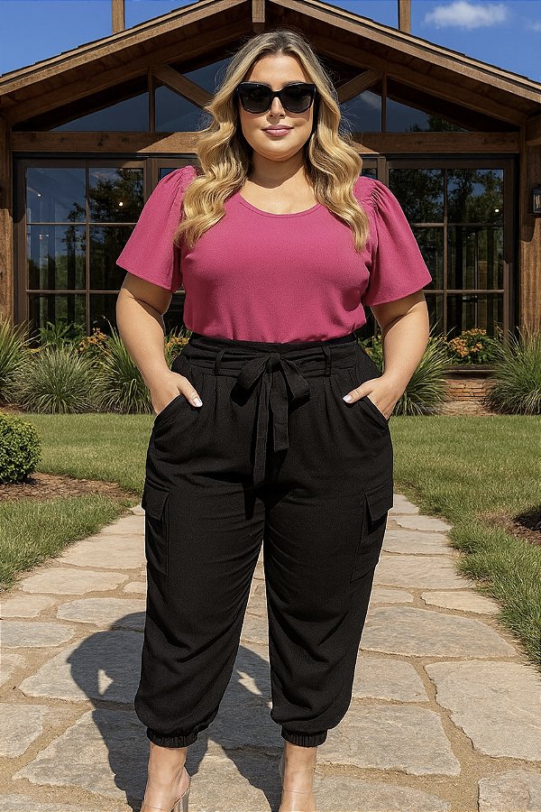Blusa Carolina Pink Plus SIze