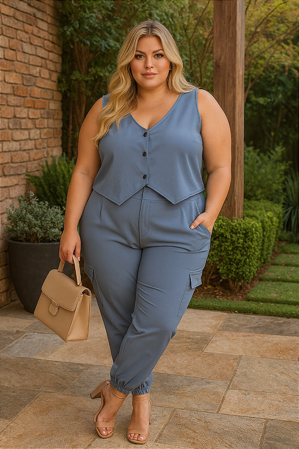 Calça de Alfaiataria Plus Size