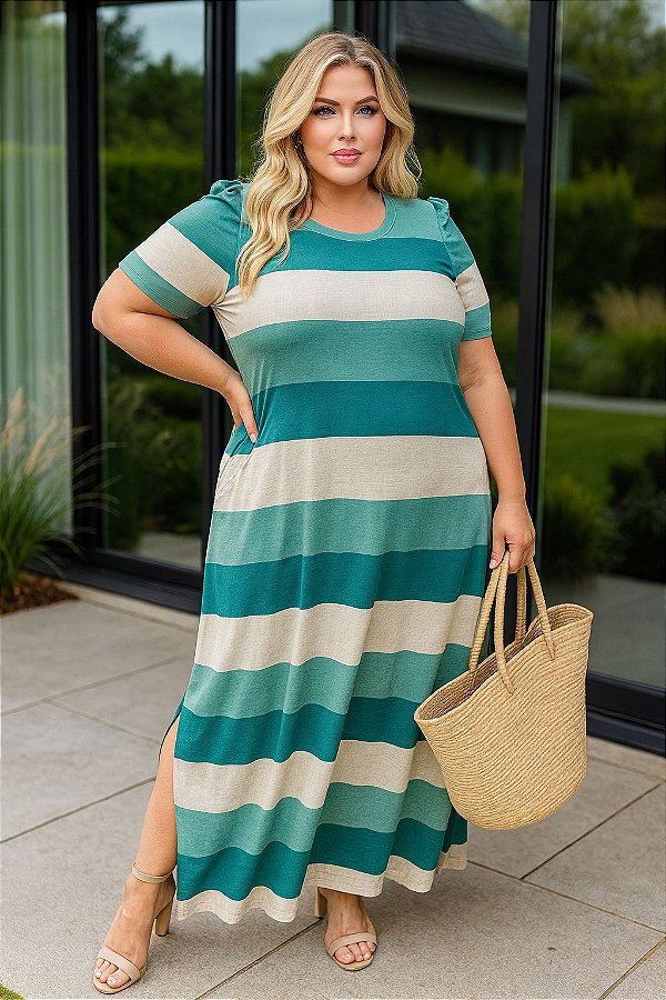 Vestido Longo Jade Plus Size