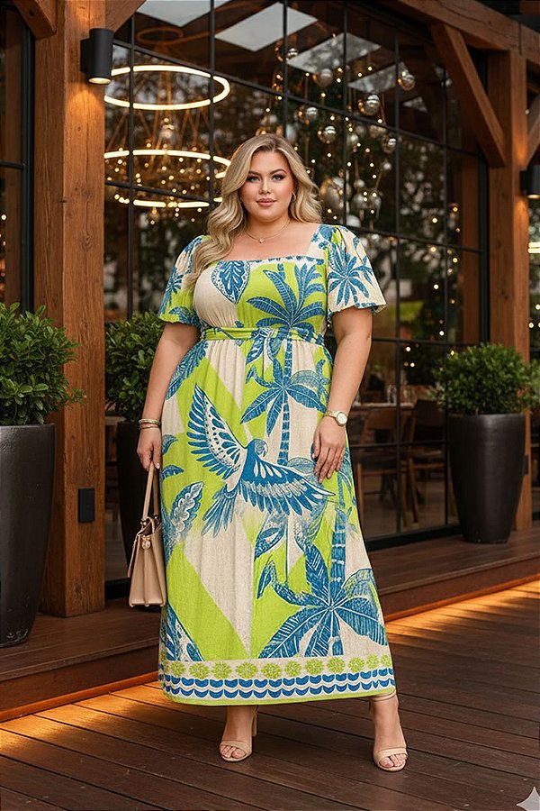 Vestido Longo Rafaela Plus Size