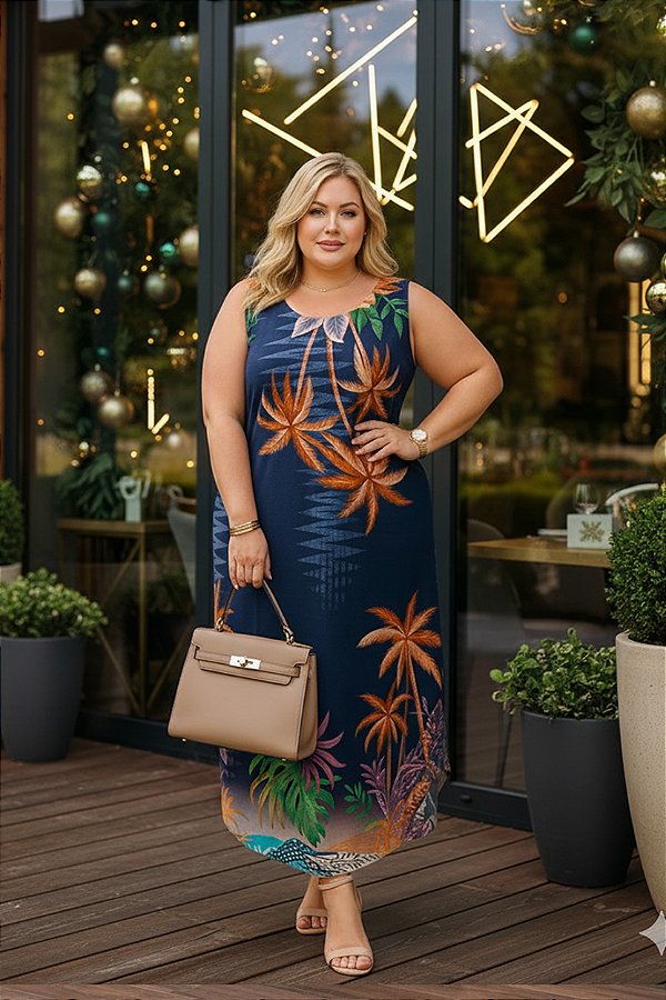 Vestido Longo Mayara Plus Size