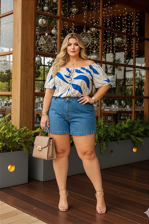 Blusa Ocean Blue Plus Size