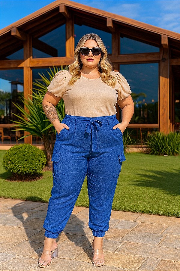 Calça Carolina Blue Plus Size